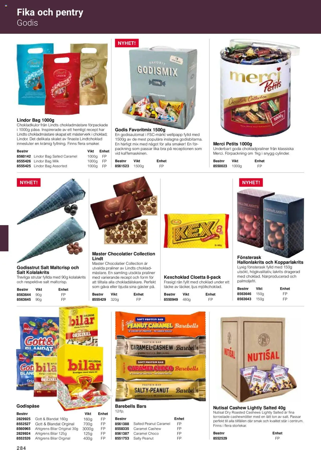 Office Depot reklamblad aktuell från 15.02.2024 | Sida: 286 | Produkter: Täcke, Salt, Cashewnötter, Choklad