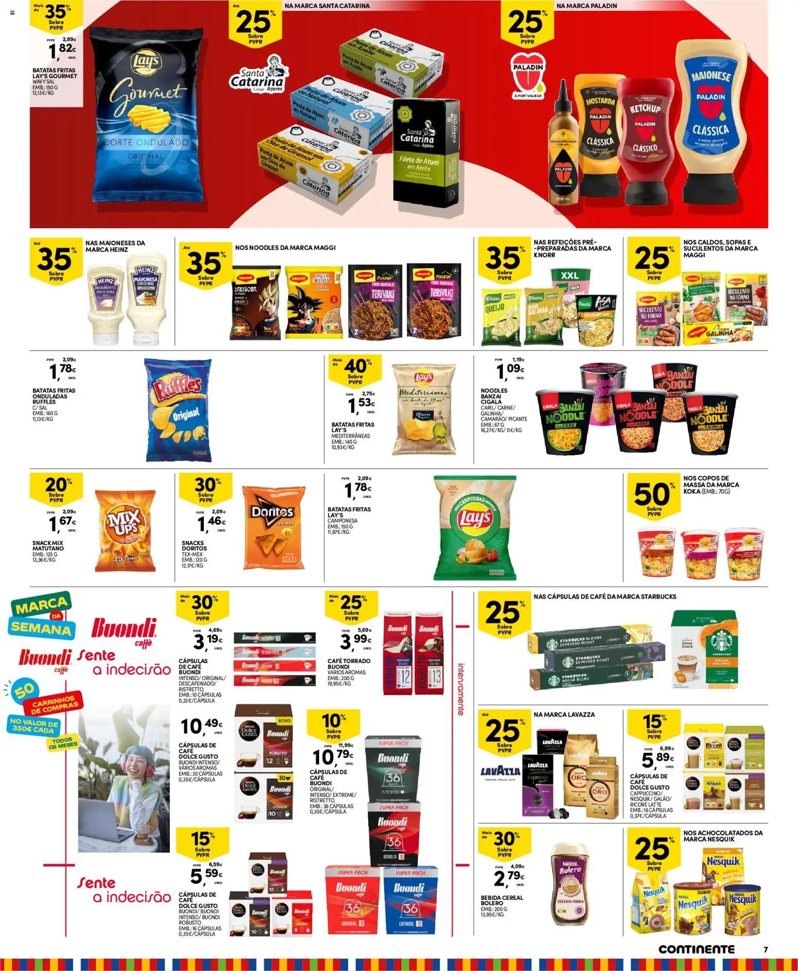Continente Madeira │ válido de 07.04.2026 | Página: 7 | Produtos: Copos, Knorr, Dolce gusto, Ketchup