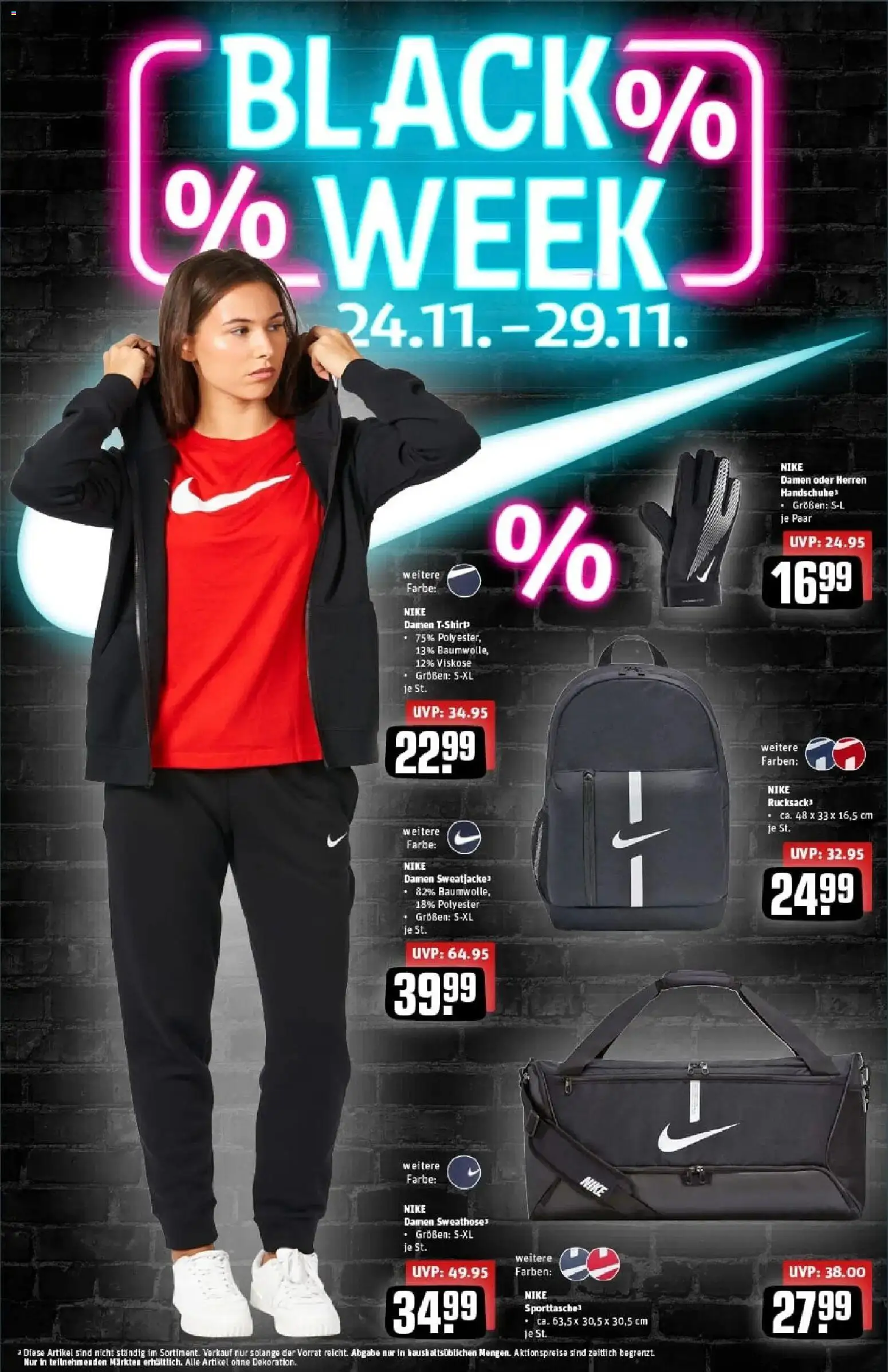 Rewe prospekt Hamburg / Wandsbek	 – gültig ab 23.11.2025 | Seite: 40 | Produkte: Sweatjacke, T-Shirt, Rucksack, Handschuhe