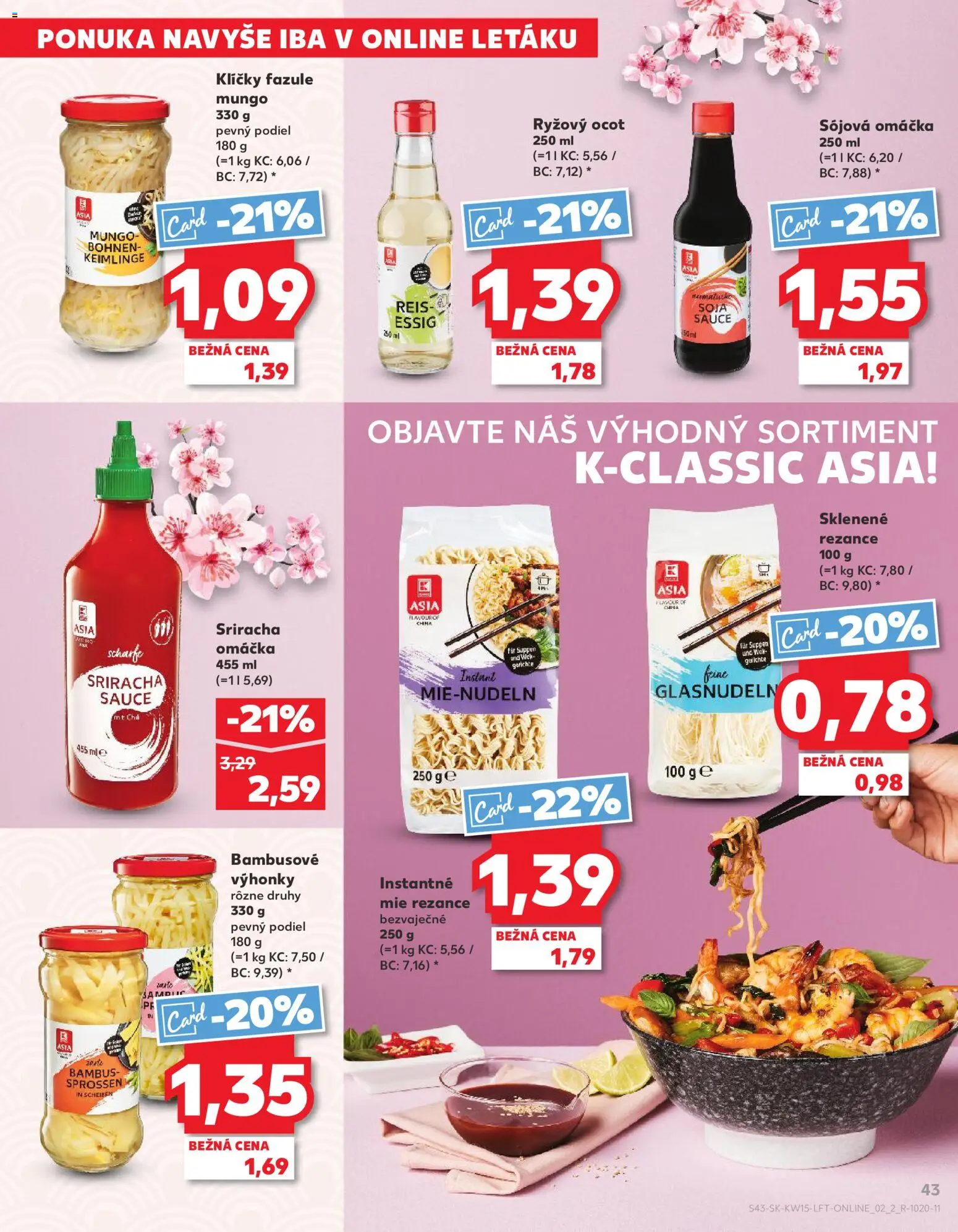 Nové Kaufland akcie – leták je platný od 09.04.2026 | Strana: 43 | Produkty: Chilli, Rezance, Omáčka, Ocot
