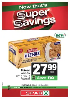 Superspar specials catalogue – valid from 09.03.2026