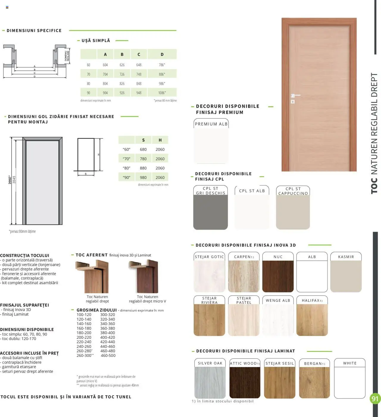 Noul catalog Proges – valabil de la 01.08.2025 | Pagină: 91 | Produse: Ușă
