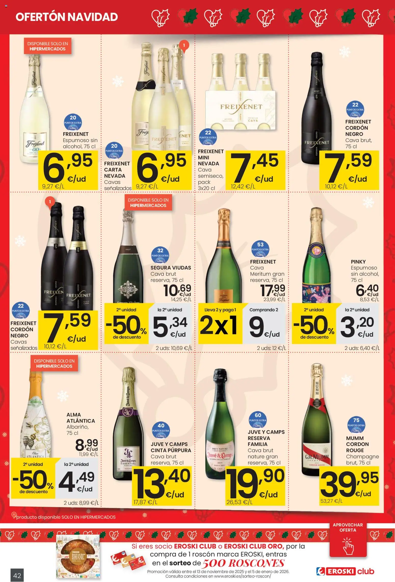 Eroski - Ofertón Navidad  │ válido desde el 27.11.2025 | Página: 42