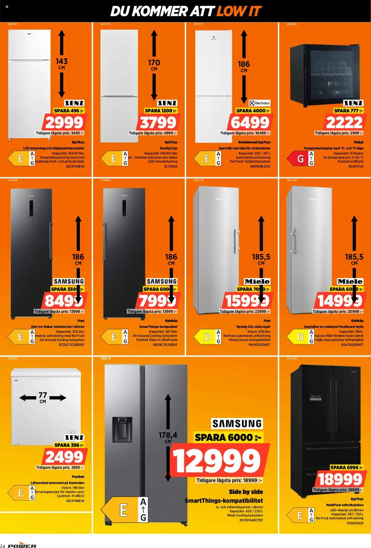 Power reklamblad aktuell från 20.10.2025 | Sida: 24 | Produkter: Vinkyl, Låda, Frysbox, Frys