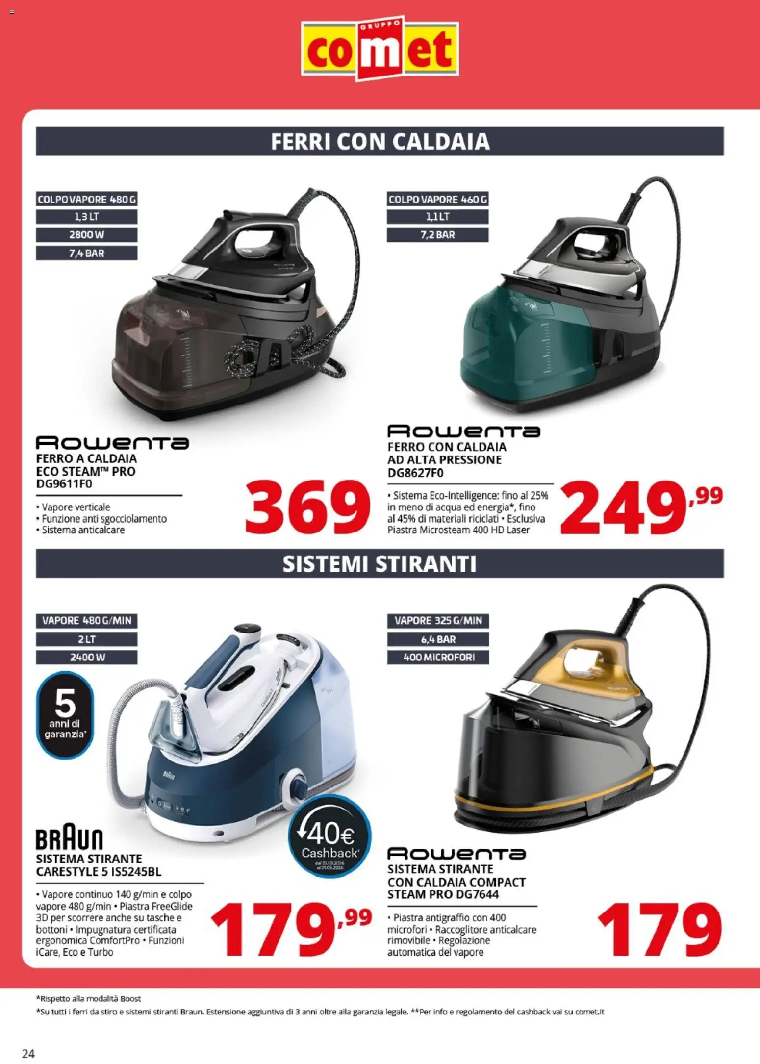 Volantino Comet del 13.04.2026 | Pagina: 24 | Prodotti: Caldaia, Anticalcare, Acqua