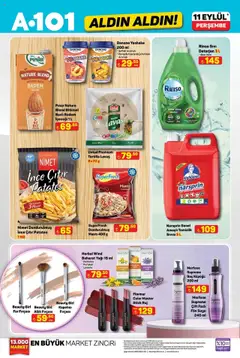 A101 Katalog Aldın Aldın - 11.09.2025 tarihinden itibaren geçerlidir | Sayfa: 2 | Ürünler: Deterjan, Allık, Badem, Şeftali