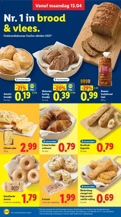 Crème brûlée croissant, Crème brûlée croissant per stuk - Voorbeeld van een folder van Lidl, geldig van 13.04.2026 | Pagina: 13