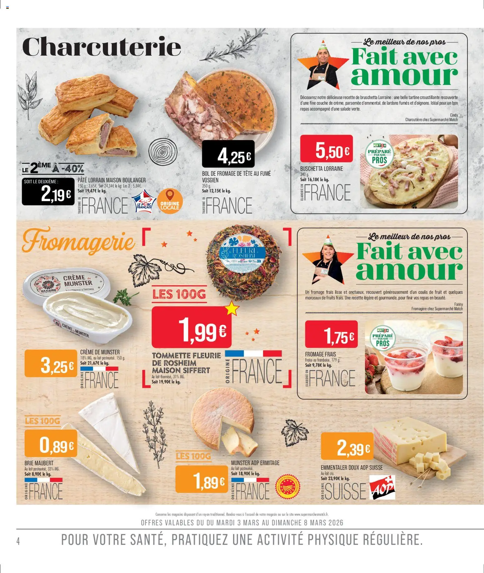 {H1} | Page: 6 | Produits: Salade, Brie, Crème, Fromage frais