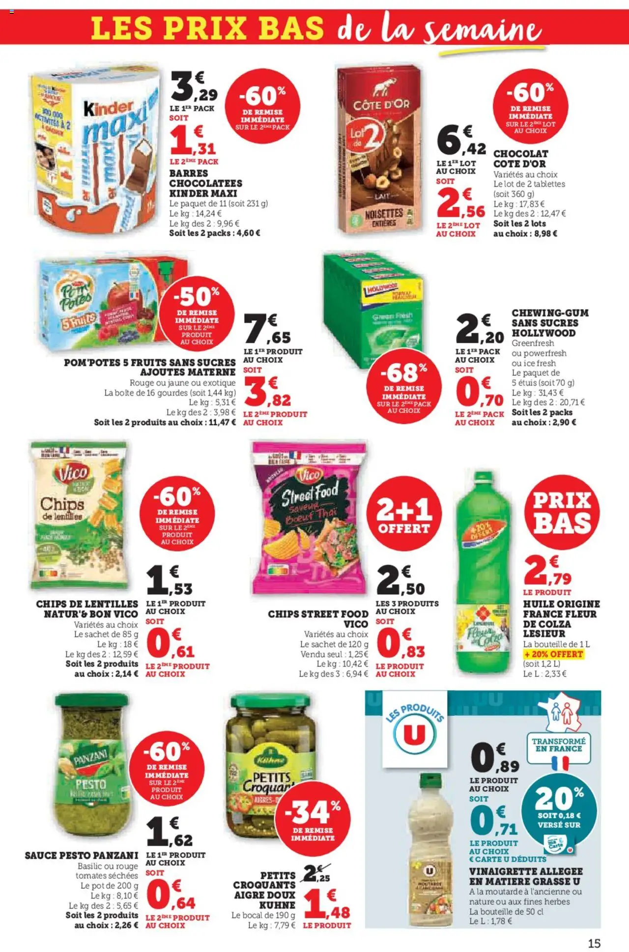  | Page: 15 | Produits: Noisettes, Pesto, Tomates séchées, Chocolat