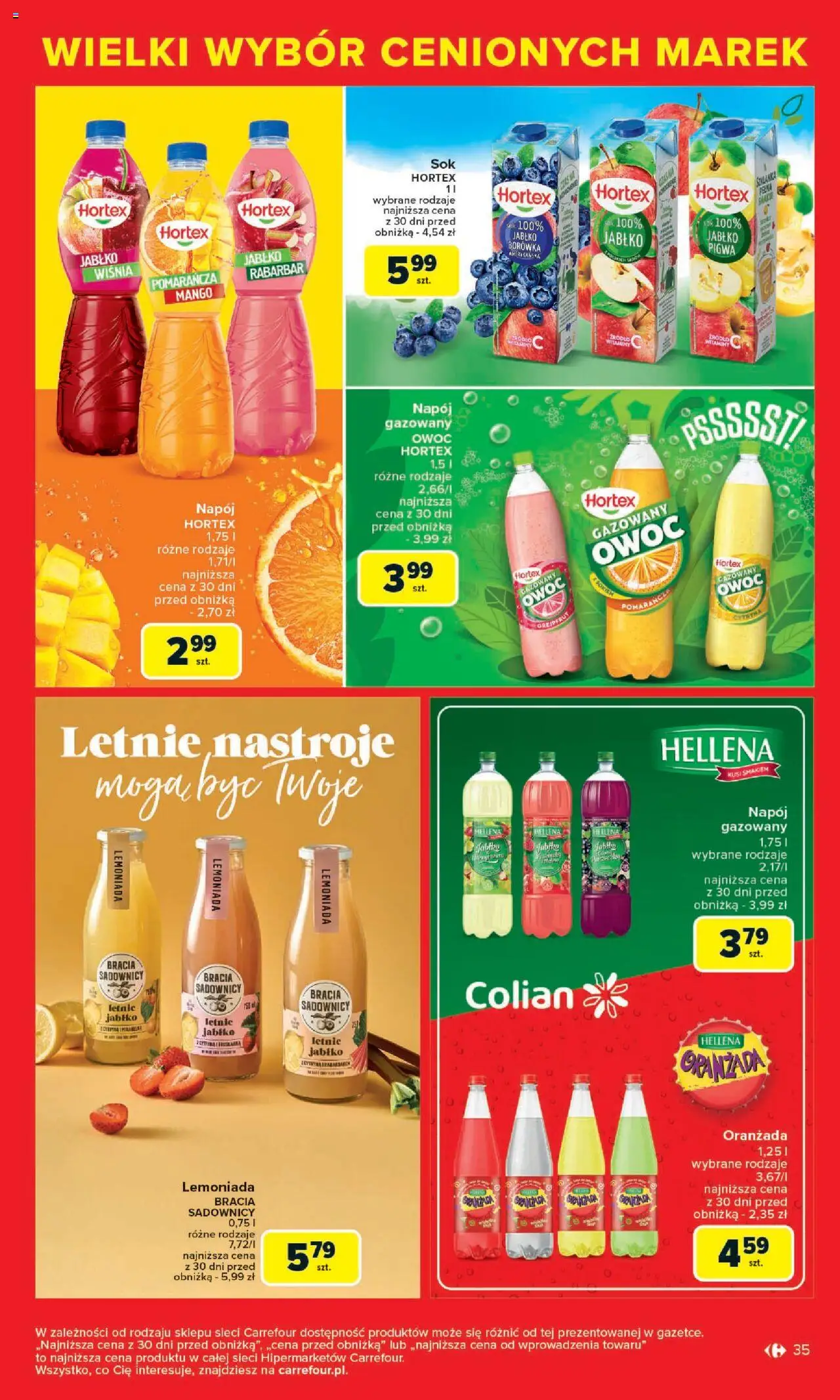 Carrefour Gazetka - Cenione marki, super ceny od 04.08.2025 | Strona: 35 | Produkty: Cytryna, Mango, Pigwa