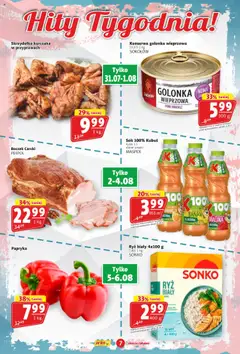 Prim Market Gazetka od 31.07.2025 | Strona: 7 | Produkty: Papryka, Boczek, Banan, Ryż