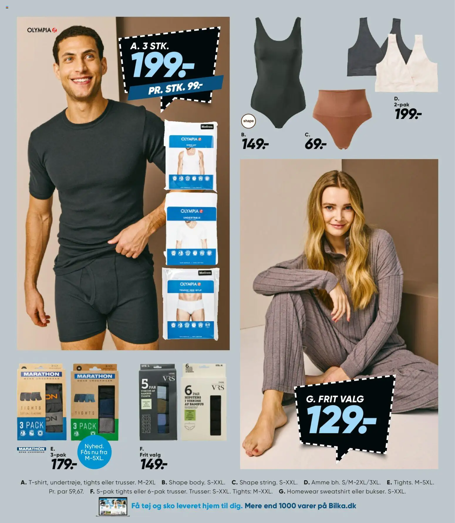 Bilka tilbudsavis – gyldig fra 20.02.2026 | Side: 44 | Produkter: Trusser, Sko, Tights, Tøj