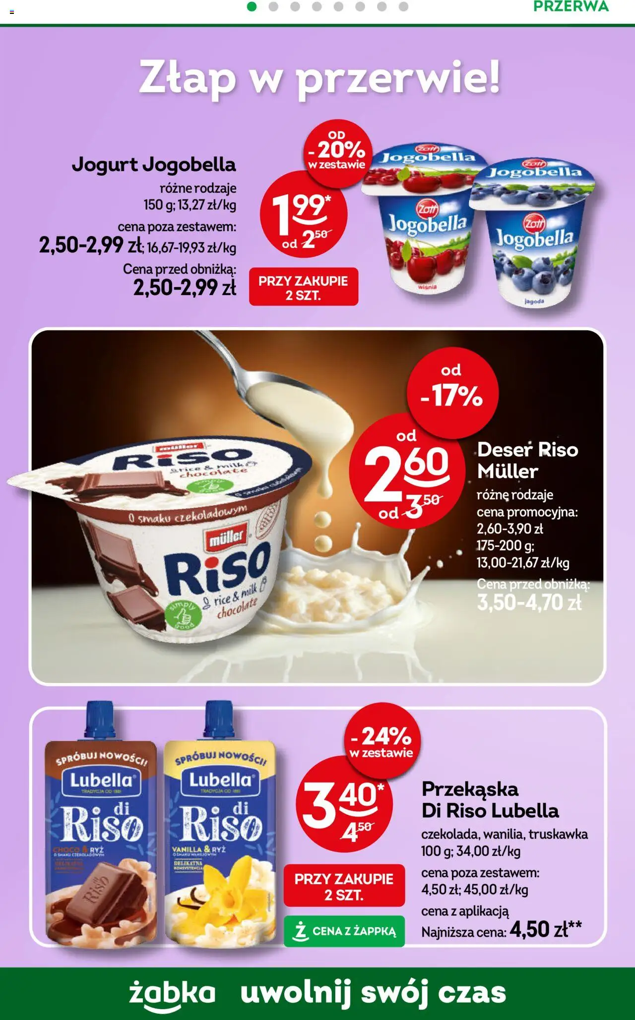 Żabka Gazetka od 08.10.2025 | Strona: 56 | Produkty: Jogurt, Ryż