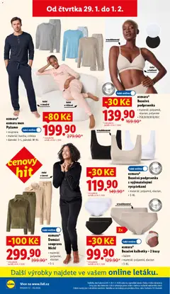 Náhled letáku esmara® Bezešvé kalhotky - 2 kusy, • balení, • materiál: polyamid, elastan, • S-XL od 29.01.2026 | Strana: 30 | Produkty: Kalhotky, Podprsenka, Pyžamo, Bezešvé kalhotky