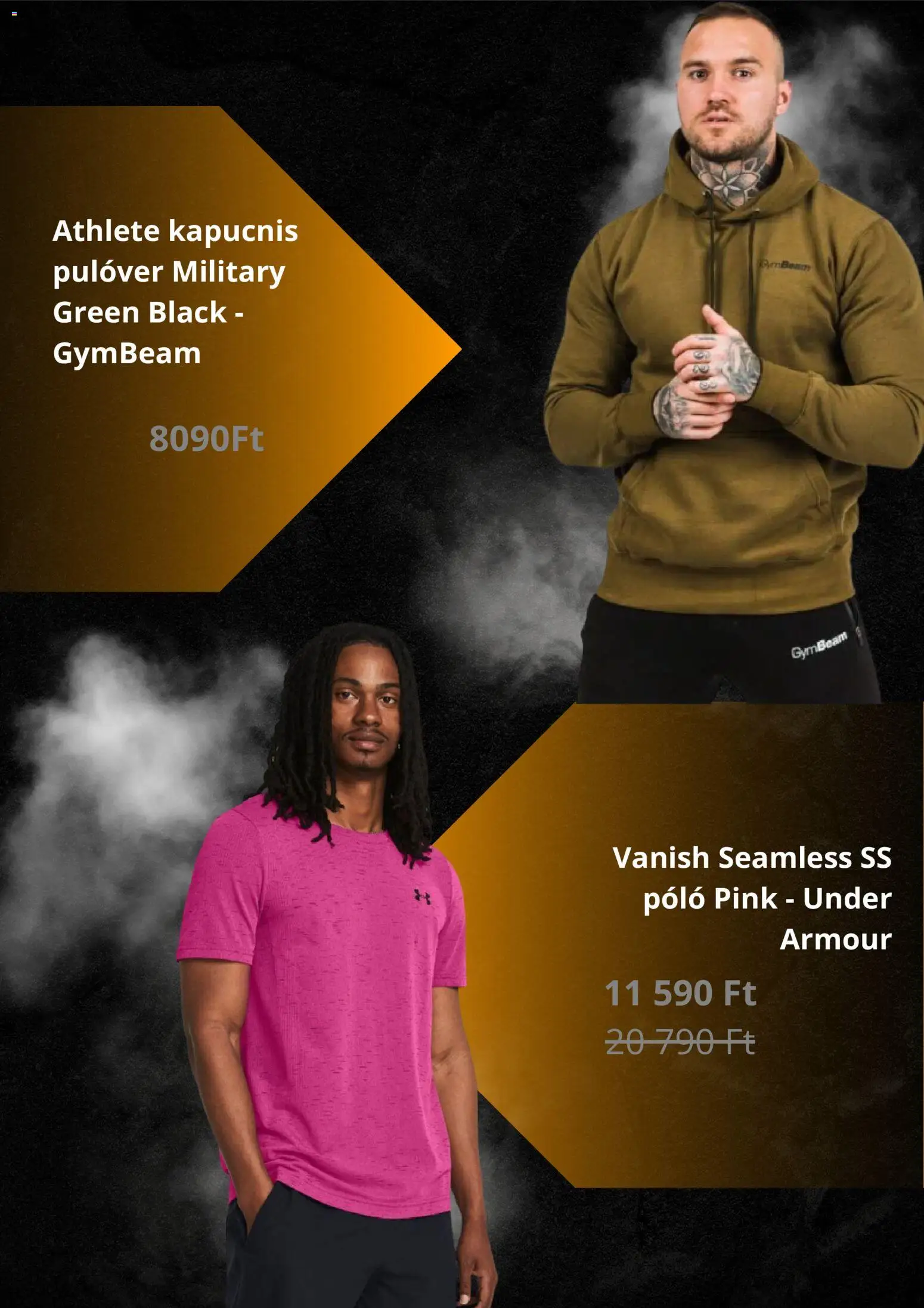 GymBeam akciós ujság - amely érvényes a következő dátumtól: 21.01.2026 | Oldal: 2 | Termékek: Under armour, Pulóver