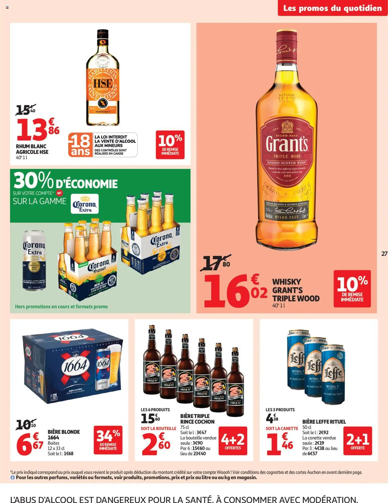  | Page: 27 | Produits: Whisky, Citron, Bière, Corona extra