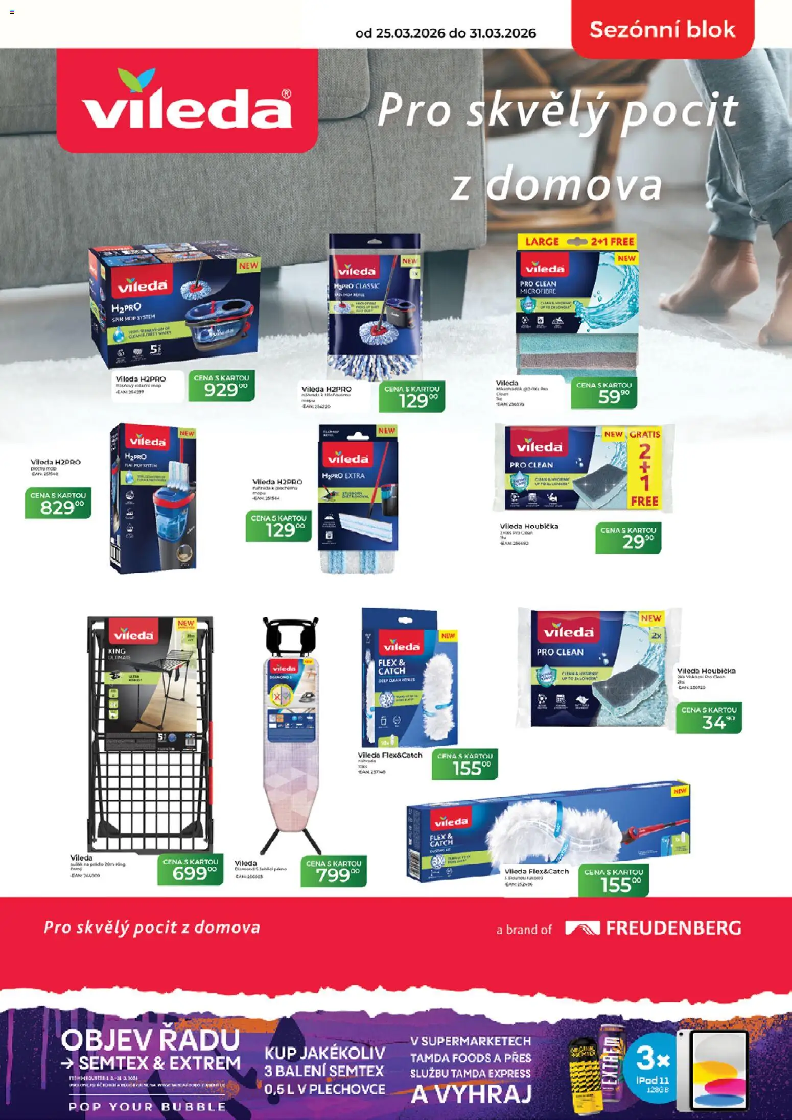 Tamda Foods leták od 25.03.2026 | Strana: 9 | Produkty: Houbička, Blok, Mop, Semtex