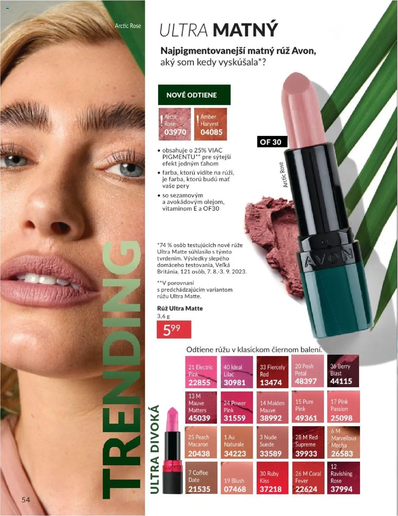 Katalóg Avon 2025 │ platný od 01.08.2025 | Strana: 54 | Produkty: Ruže