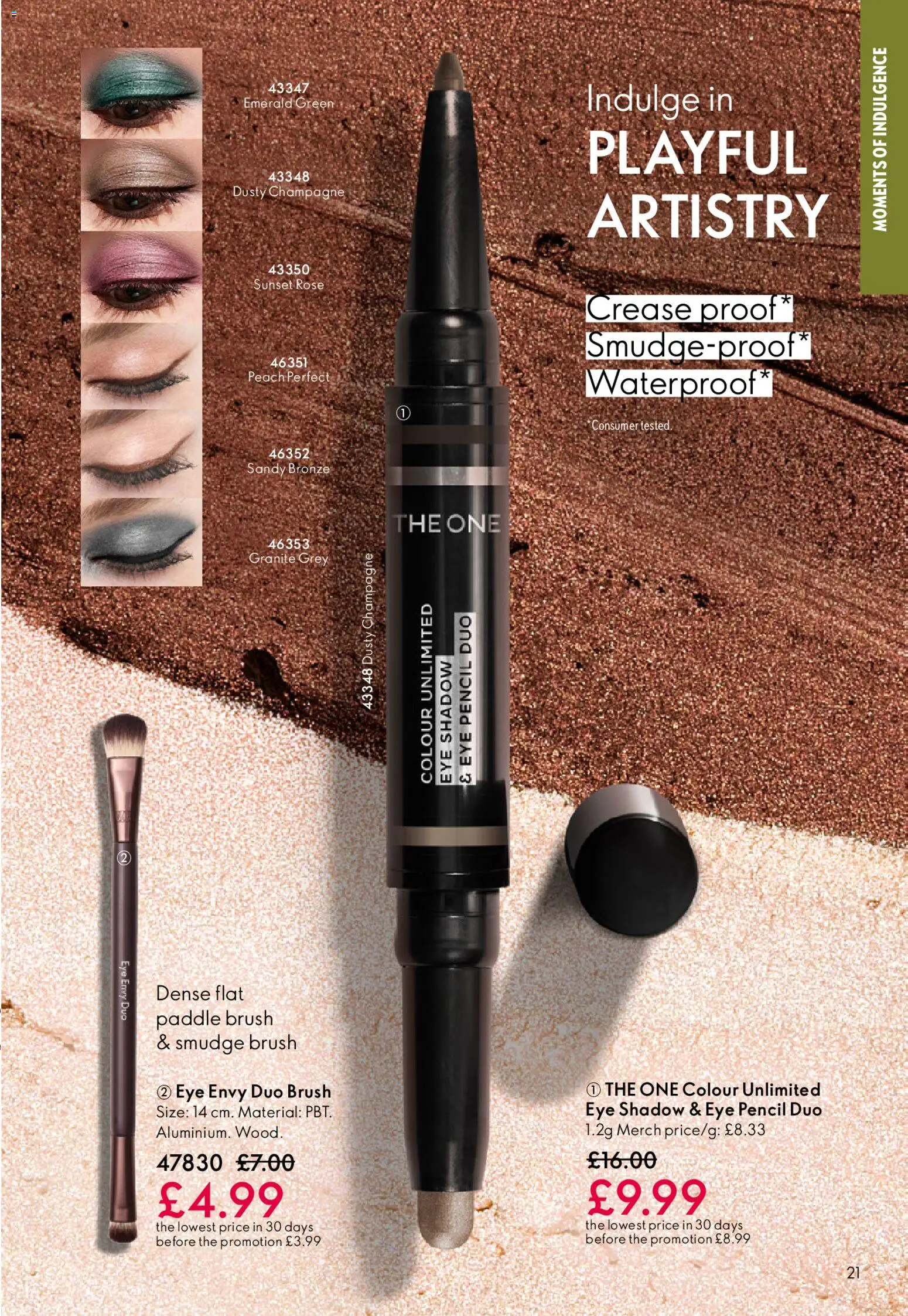 {H1} | Page: 21 | Products: Brush, Eye shadow, Eye pencil, Champagne