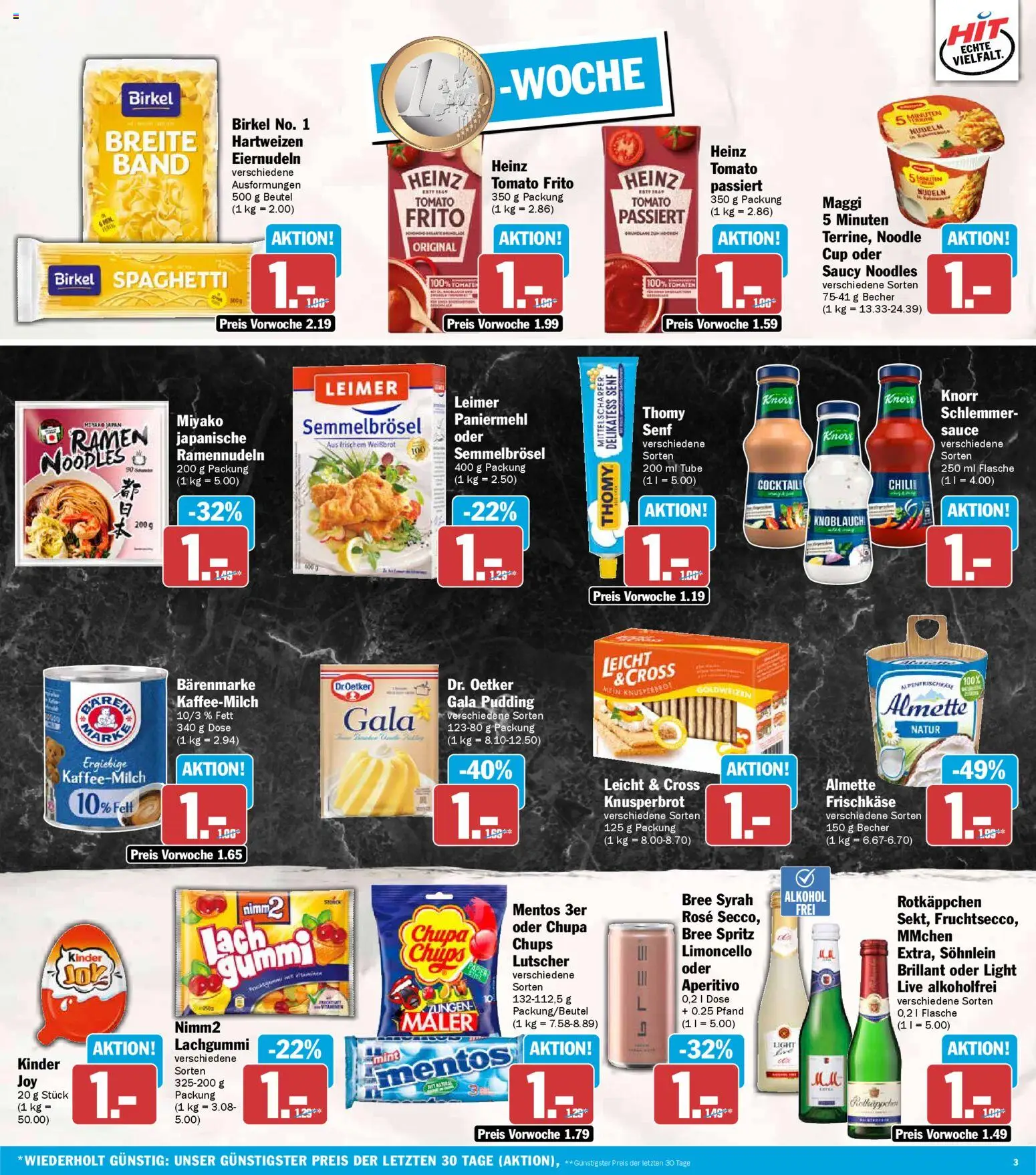 HIT Prospekt 	 – gültig ab 16.02.2026 | Seite: 3 | Produkte: Maggi, Tomaten, Knoblauch, Nudeln