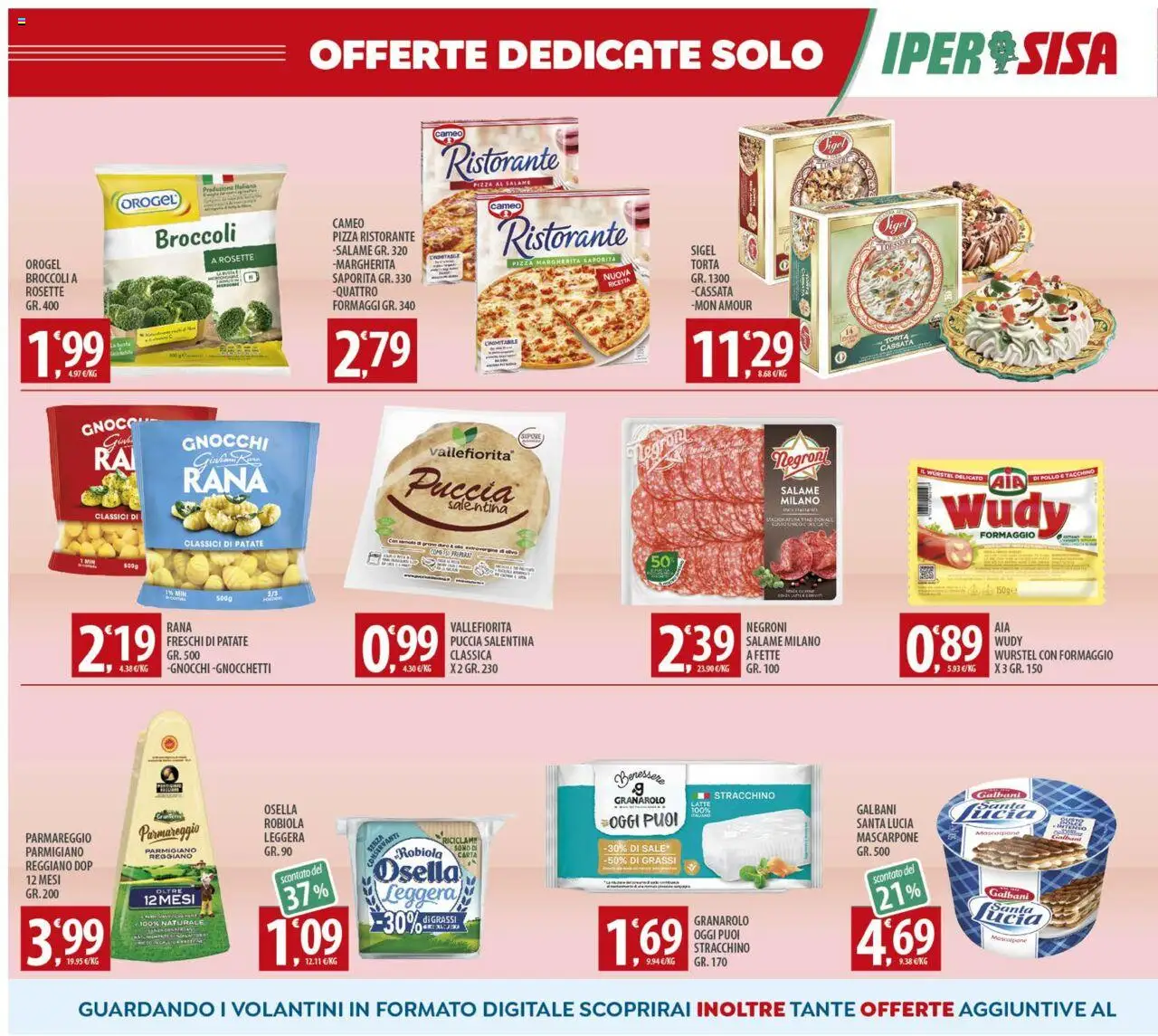 Volantino SISA del 23.09.2025 | Pagina: 12 | Prodotti: Tacchino, Latte, Stracchino, Gnocchetti