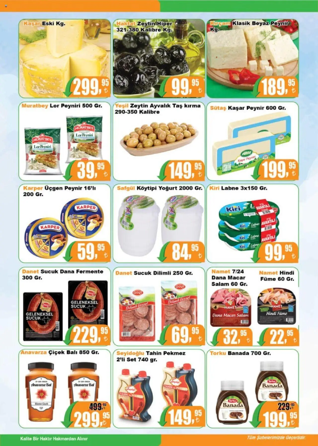 Hakmar Katalog - 18.10.2025 tarihinden itibaren geçerlidir | Sayfa: 2 | Ürünler: Peynir, Zeytin, Hindi füme, Sucuk