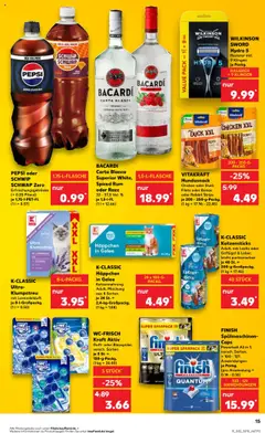 Kaufland Prospekt 	 - gültig ab dem 07.08.2025 | Seite: 15 | Produkte: Rasierer, Rum, Schwip schwap, Lachs