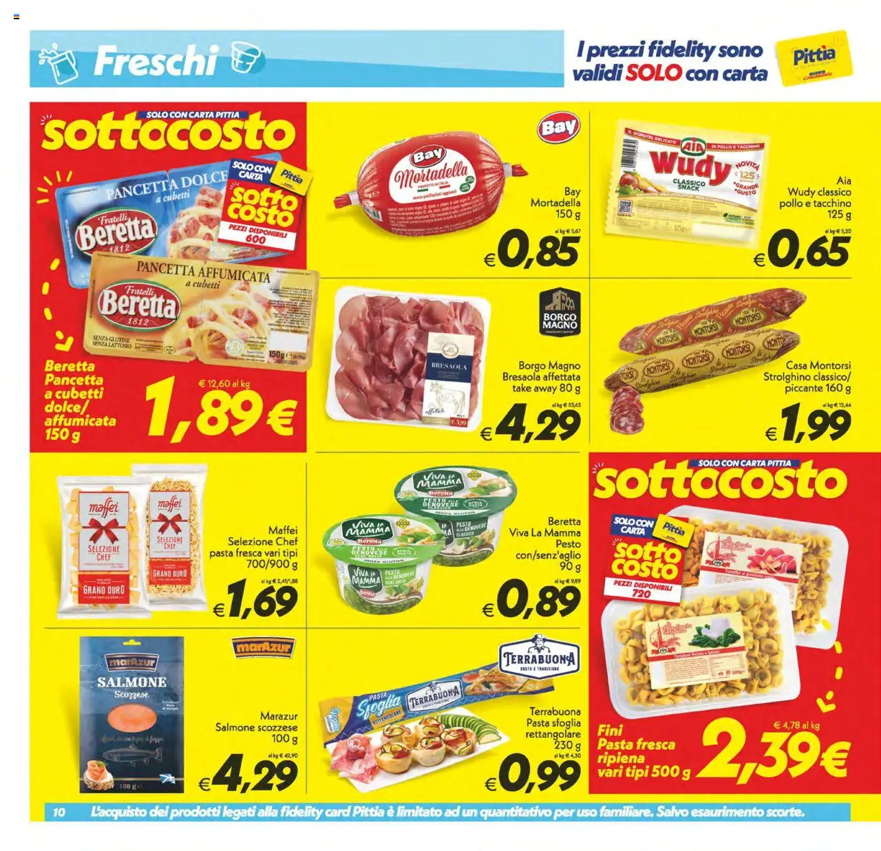 Volantino SuperConveniente del 03.10.2025 | Pagina: 10 | Prodotti: Pasta sfoglia, Tacchino, Wurstel, Mortadella