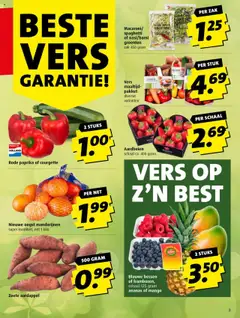  | Pagina: 3 | Producten: Courgette, Ananas, Aardbeien, Zak
