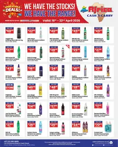 Africa Cash & Carry specials catalogue – valid from 16.04.2026
