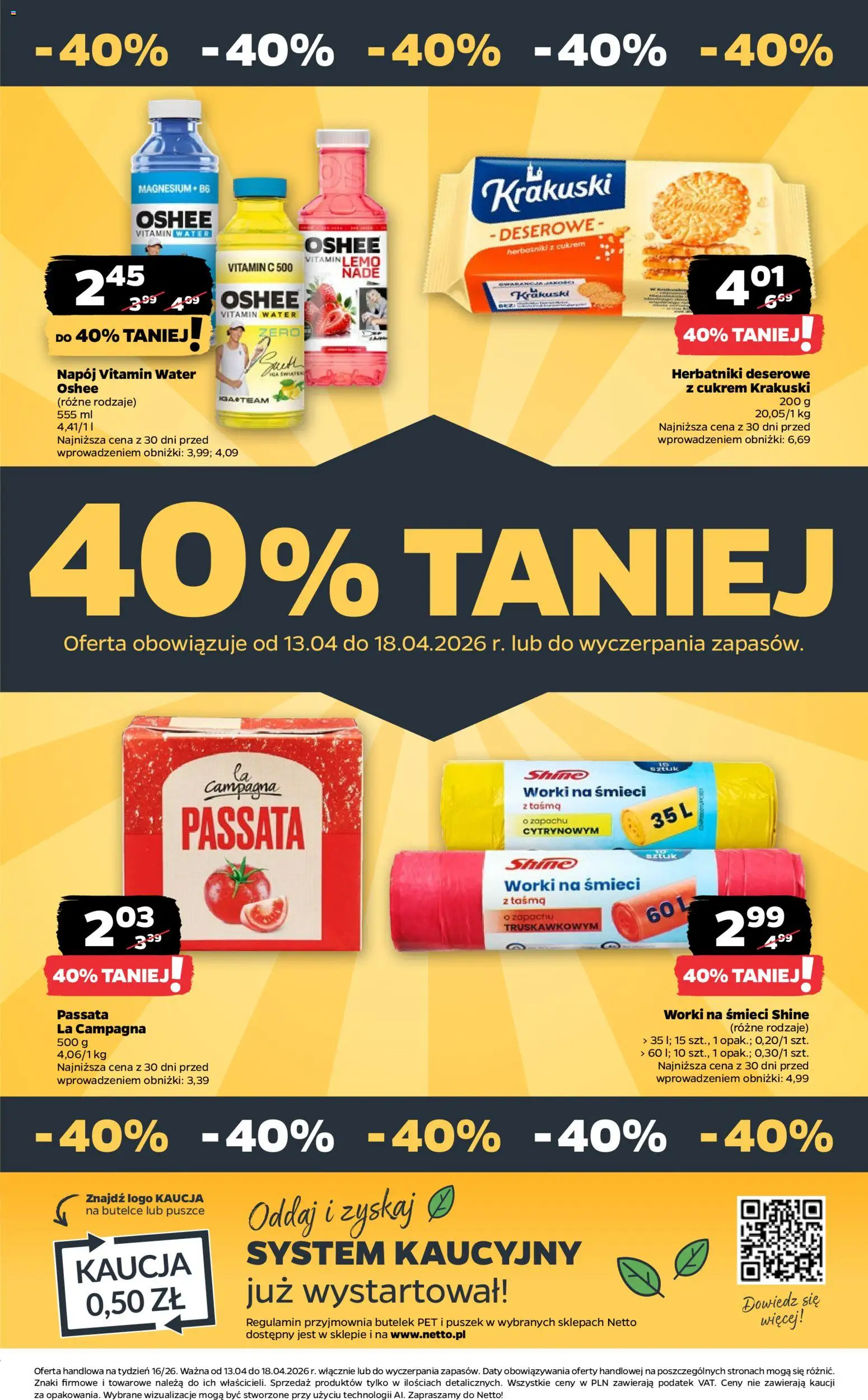 Netto gazetka od poniedziałku spożywcza od 13.04.2026 | Strona: 29 | Produkty: Herbatniki