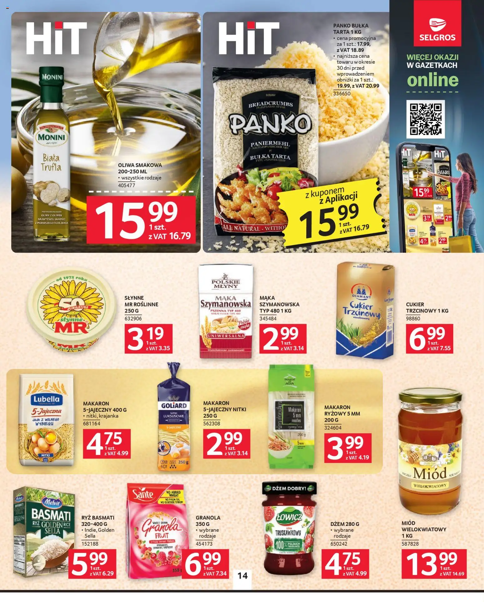 Selgros cash&carry Gazetka od 19.02.2026 | Strona: 14 | Produkty: Bułka tarta, Ryż basmati, Jaja, Cukier