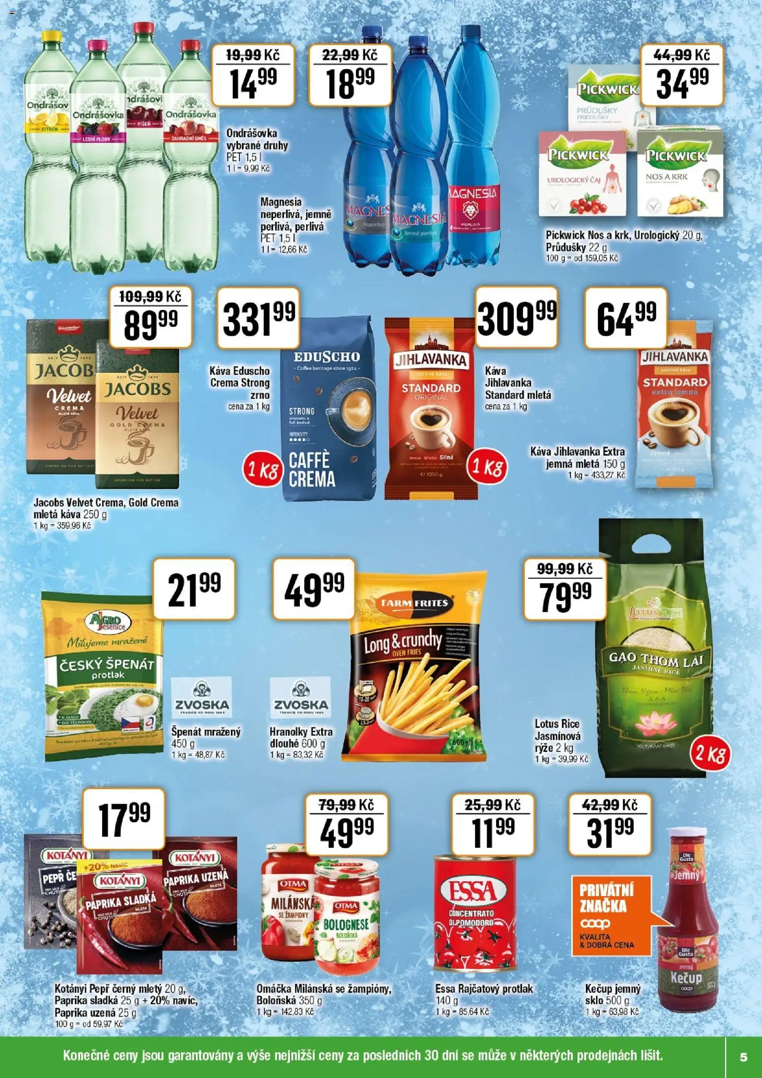 Tempo leták od 14.01.2026 | Strana: 5 | Produkty: Ondrášovka, Rýže, Velvet, Citron