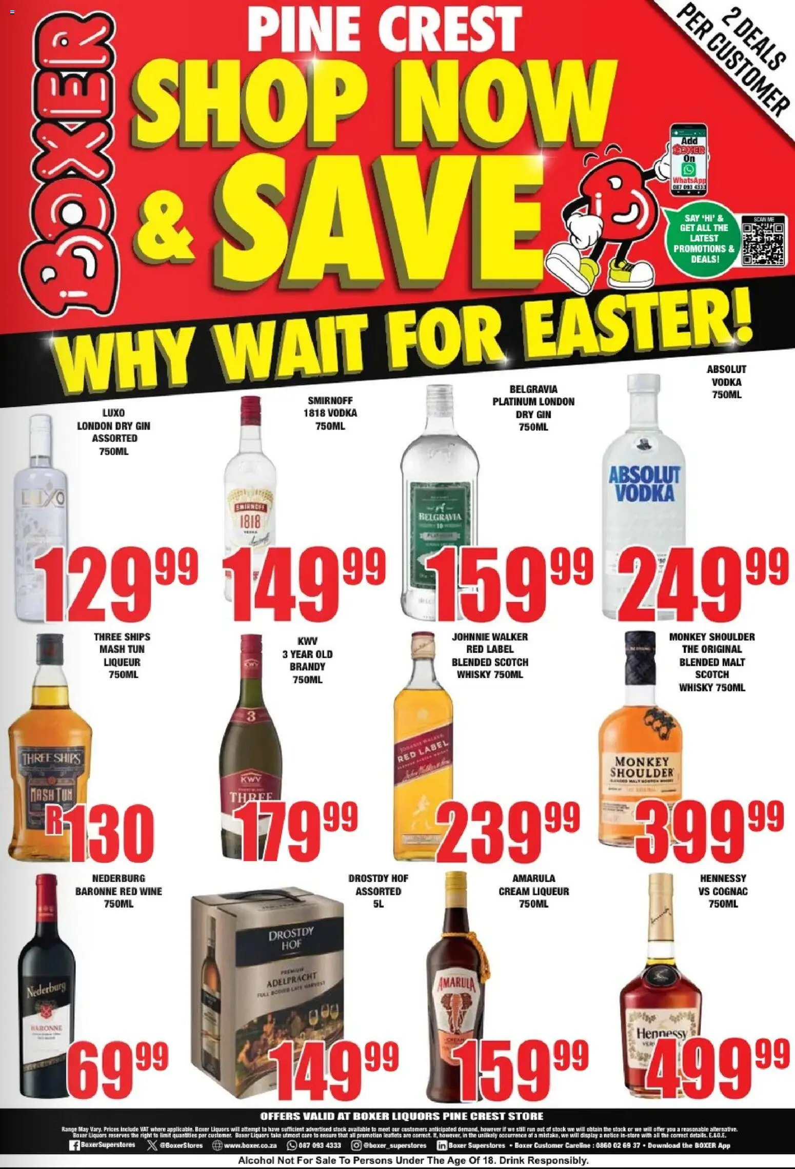 New Boxer catalogue – valid from 09.03.2026 | Page: 2 | Products: Wine, Vodka, Stock, Ensalada de quino