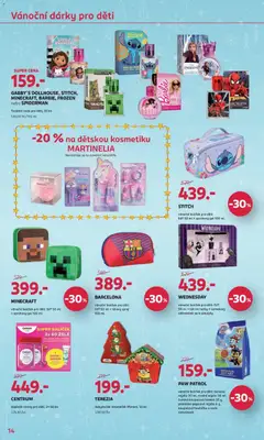 Náhled letáku Rossmann katalog - Vánoce od 19.11.2025 | Strana: 14 | Produkty: Sprchový gel, Voda, Nehty, Toaletní voda
