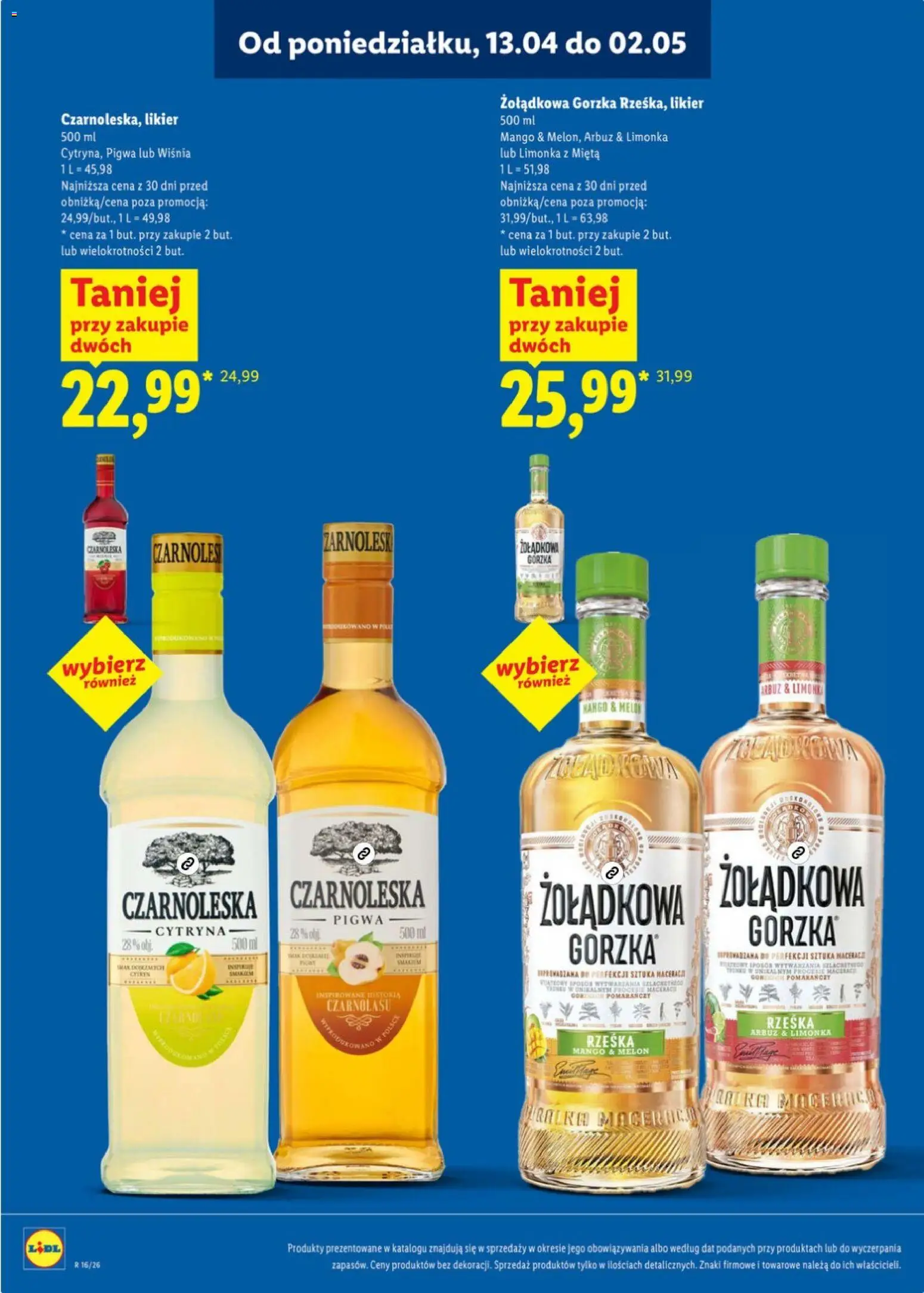 Lidl Katalog alkoholi mocnych od 13.04.2026 | Strona: 26 | Produkty: Cytryna, Mango, Limonka, Pigwa
