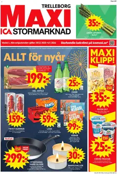 ICA Maxi - Trelleborg - Förhandsvisning av reklamblad från butik ICA Maxi aktuell från 30.12.2025