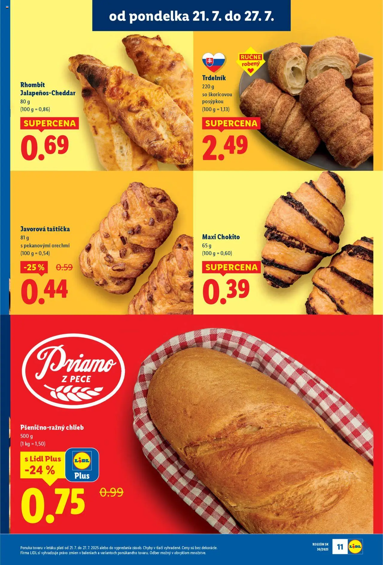 Lidl leták │ platný od 21.07.2025 | Strana: 15 | Produkty: Chlieb