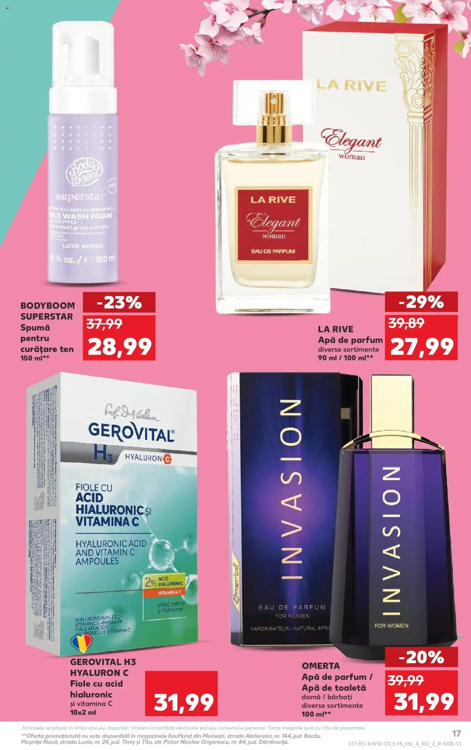 Noul catalog Kaufland – valabil de la 04.03.2026 | Pagină: 17 | Produse: Apă de parfum, Toaletă, Parfum, Apă