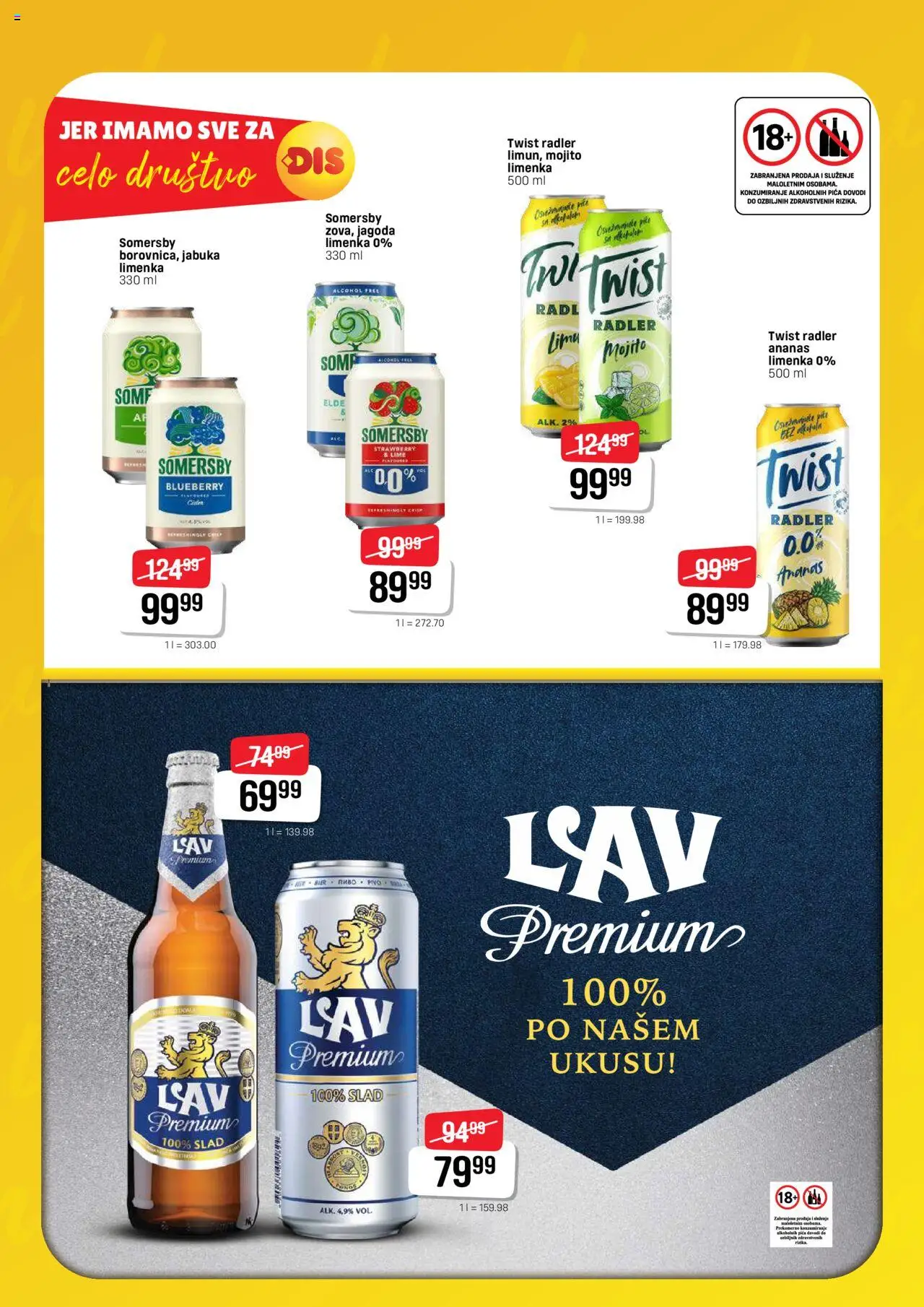 Super DIS katalog - važi od 15.08.2025 | Strana: 8 | Proizvode: Ananas, Jagoda, Somersby, Pica
