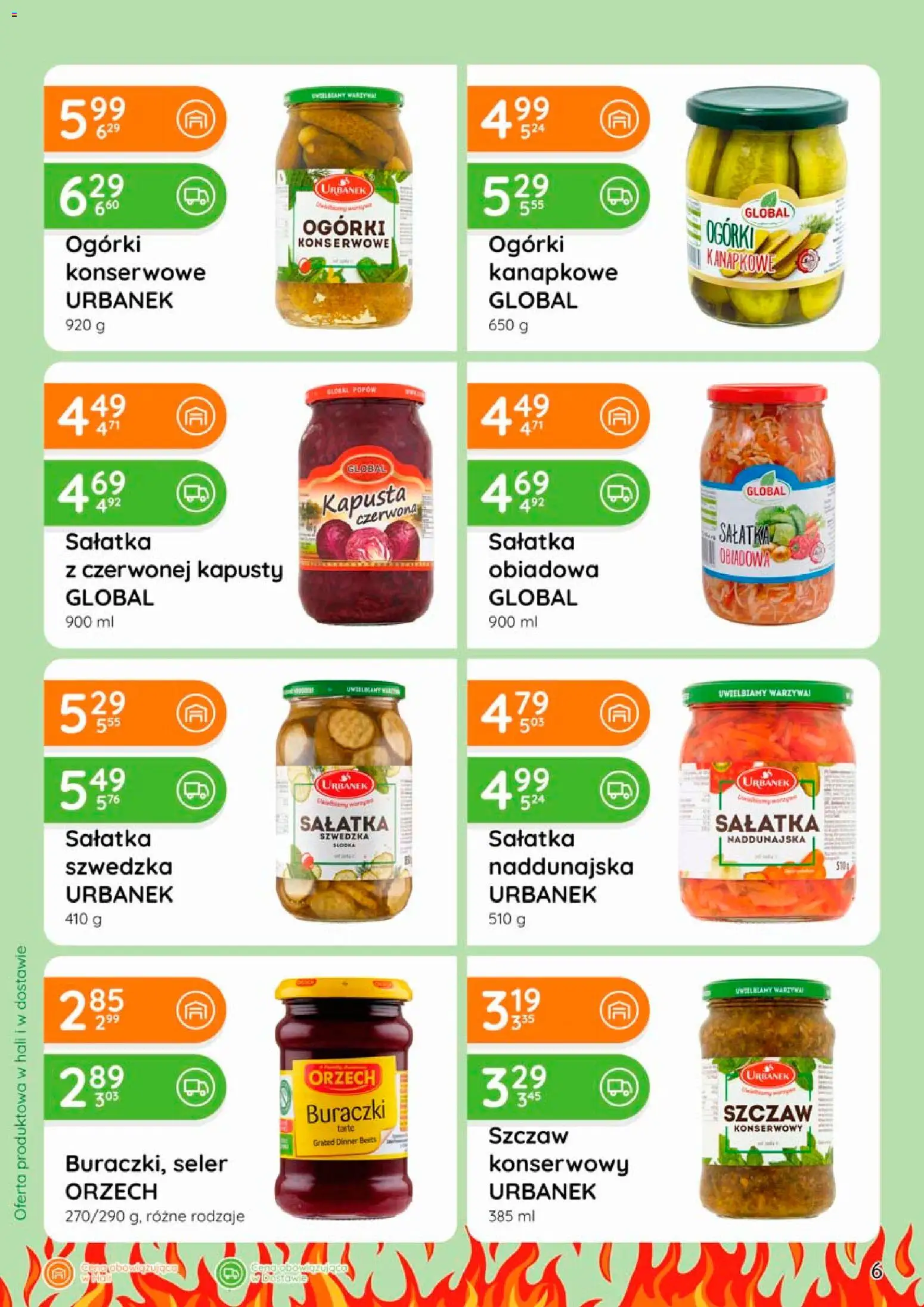 Eurocash gazetka - Grill od 09.04.2026 | Strona: 6 | Produkty: Seler konserwowy, Ogórki, Sałatka, Ogórki konserwowe