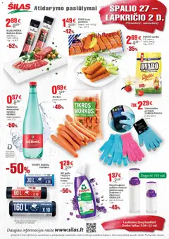 Šilas leidinys galioja nuo 27.10.2025 | Puslapis: 2 | Prekių: Varškė, Wc, Dešra, Morkos