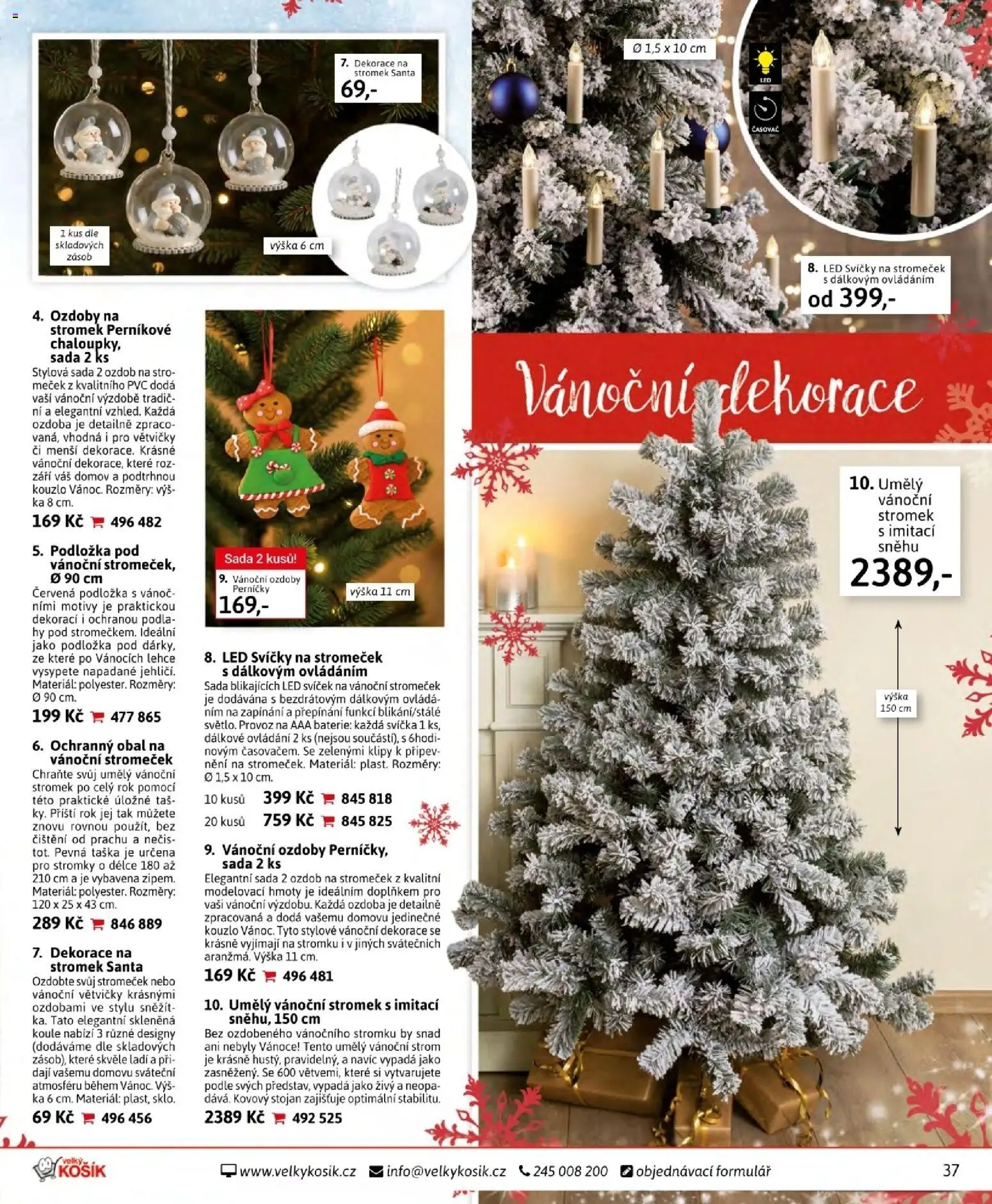 Velký Košík katalog listopad 2025 od 01.11.2025 | Strana: 37 | Produkty: Taška, Svíčky, Časovač, Baterie