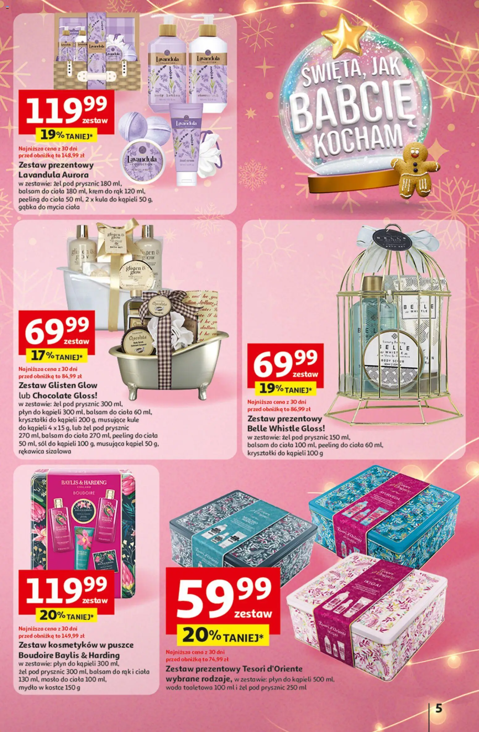 Auchan Gazetka - Katalog prezenty od 27.11.2025 | Strona: 5 | Produkty: Tesori d'oriente, Kąpiel, Krem do rąk, Woda