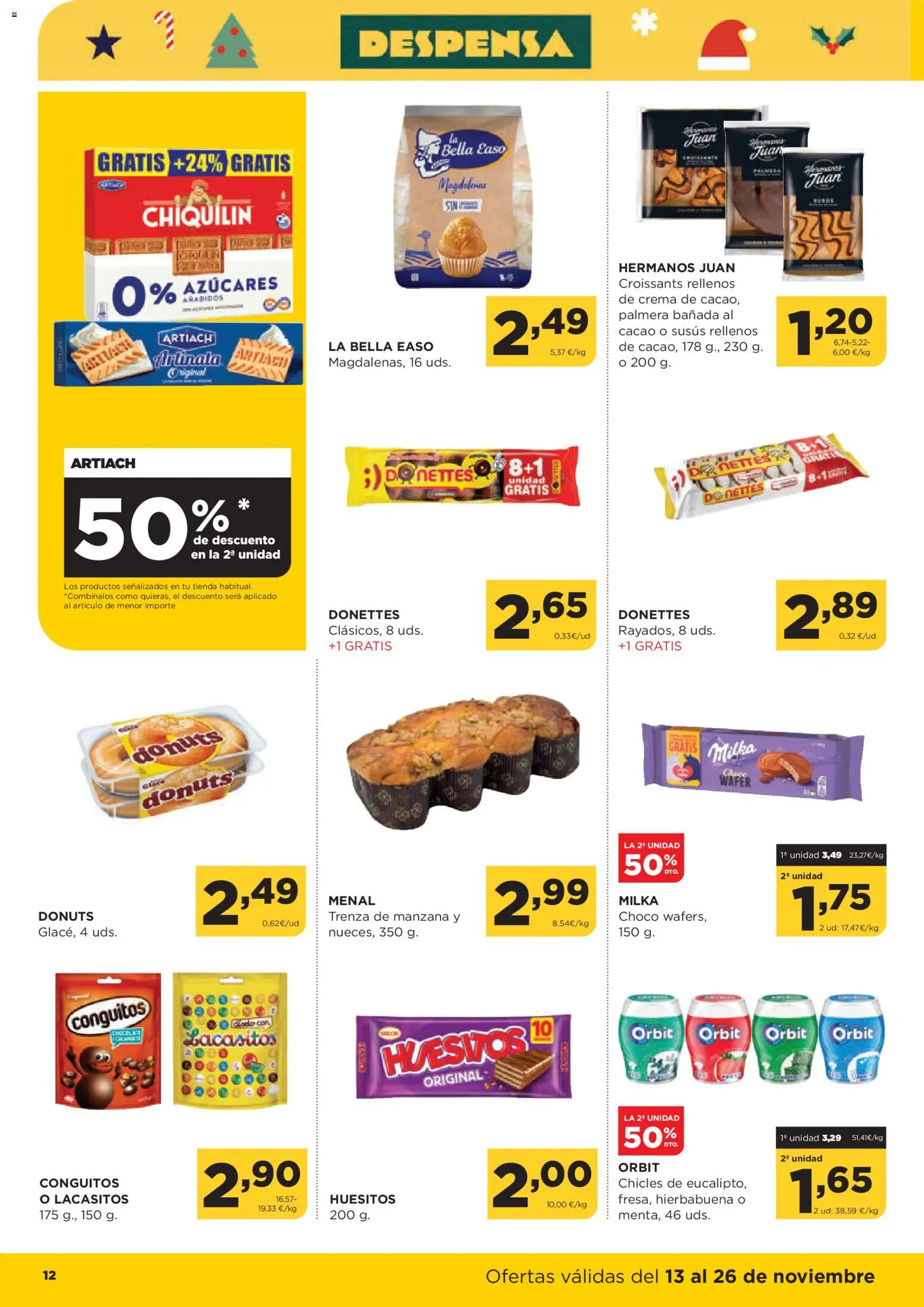 Alimerka folleto Castilla y León │ válido desde el 13.11.2025 | Página: 14 | Productos: Manzana, Crema, Magdalenas, Φρυγανιές σικάλεως