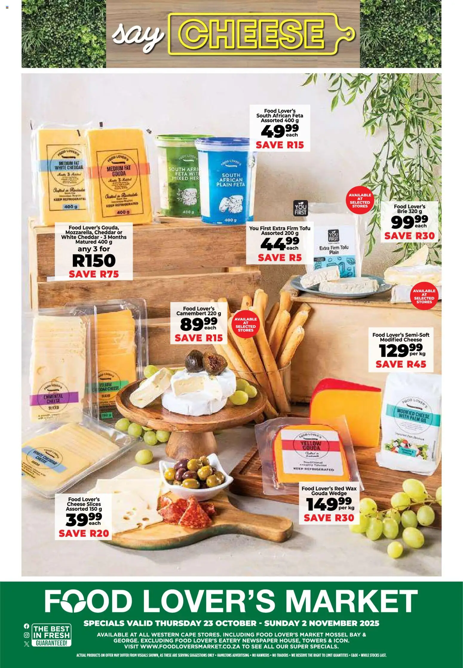 New Food Lover's Market catalogue – valid from 23.10.2025 | Page: 12 | Products: Wax, Cheese, Peach