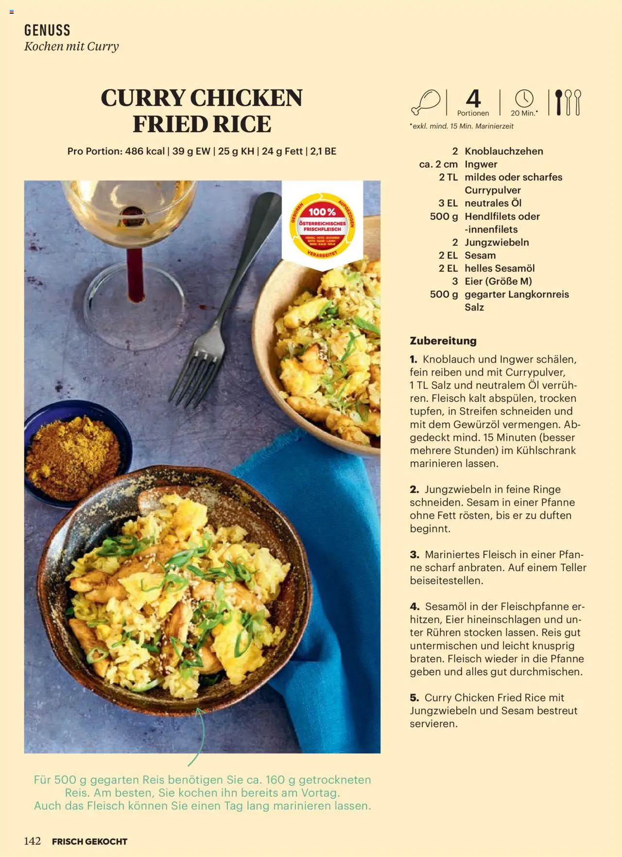 Billa Frisch Gekocht gültig ab 01.10.2025 | Seite: 140 | Produkte: Salz, Kühlschrank, Eier, Öl