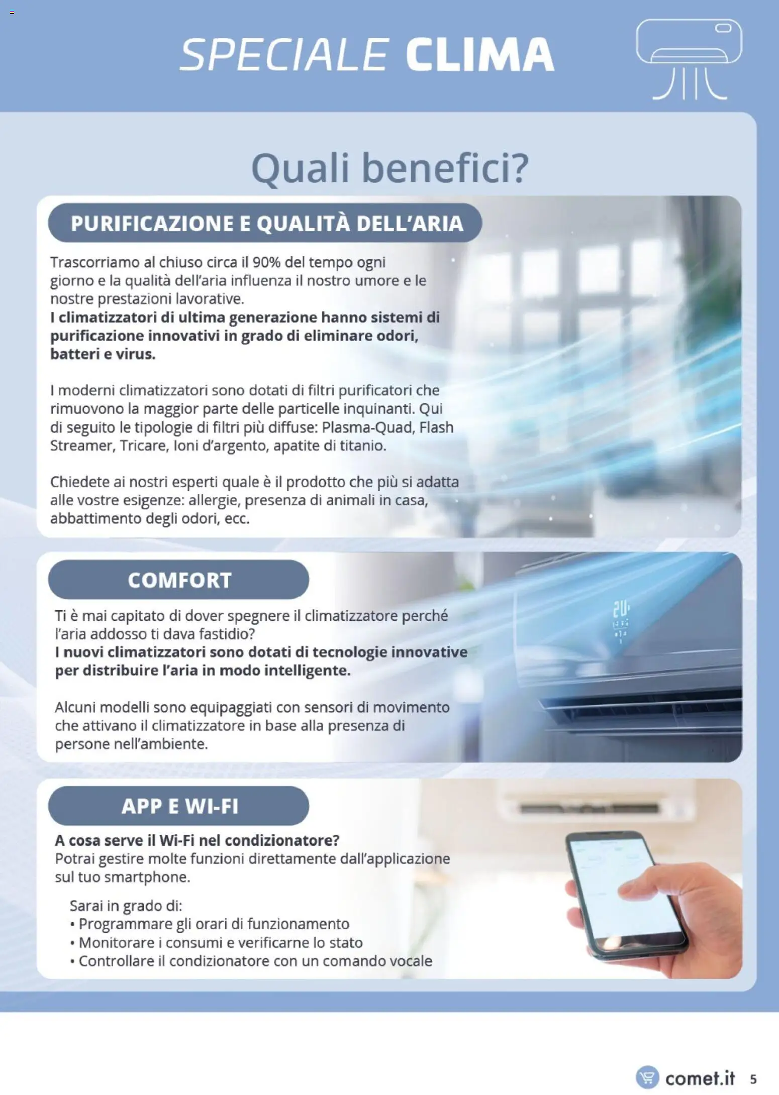 Volantino Comet del 15.11.2025 | Pagina: 5 | Prodotti: Climatizzatore, Monitorare, Condizionatore
