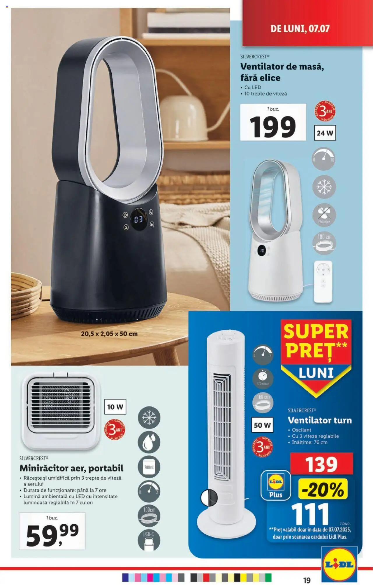Catalog Lidl – valabil de la 07.07.2025 | Pagină: 19 | Produse: Tavuk suyu, Ventilator, Babak