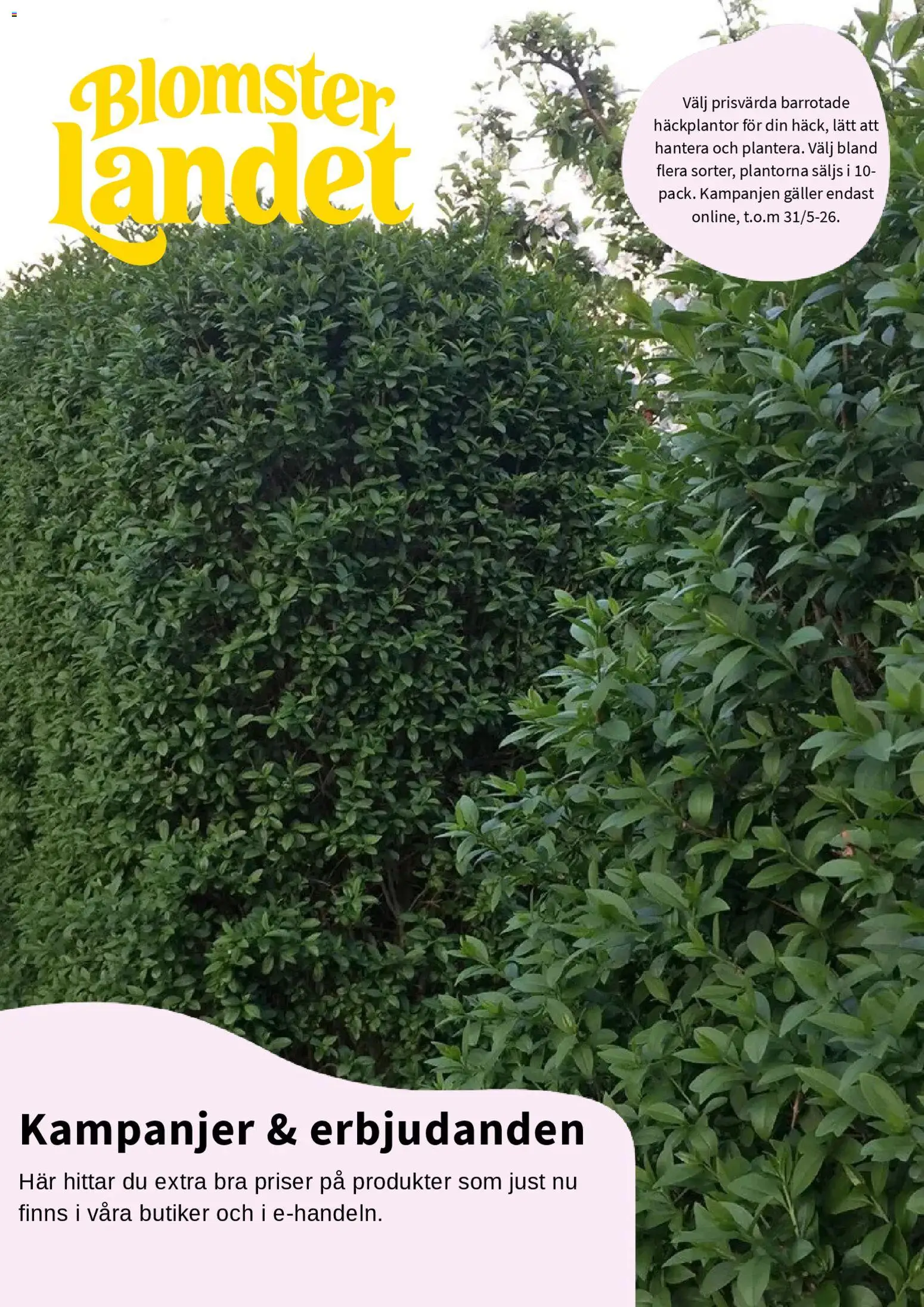 Blomsterlandet reklamblad aktuell från 20.04.2026 | Sida: 1 | Produkter: Galler